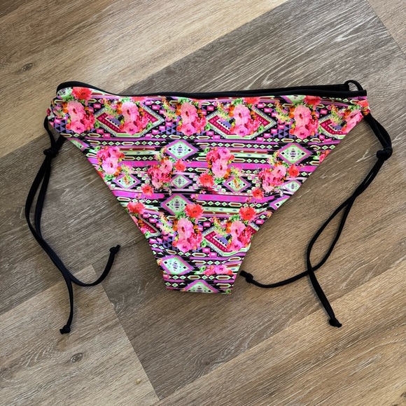 Freya Womens Texas Rose Italini Tie Side Bikini Brief, XL, Rebel Pink NWT - Picture 2 of 8